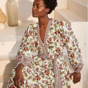 New with tags Boden Women’s Notch Neck Cotton Maxi Dress